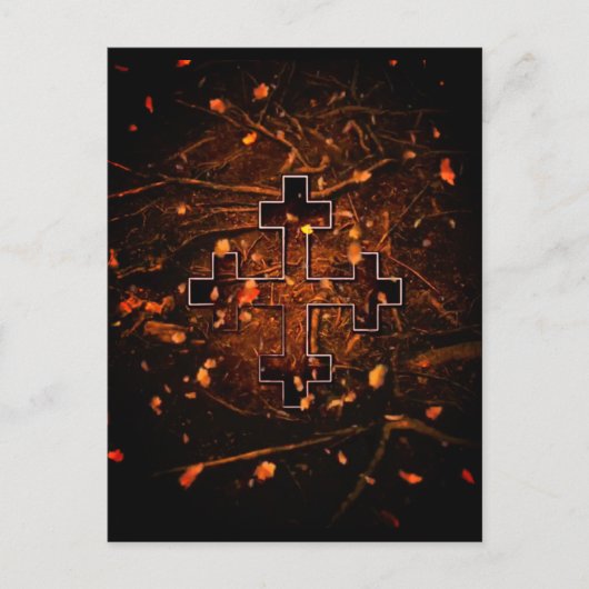 De Grote Moeder (Aarde) Māra kruis Briefkaart (Voorkant)