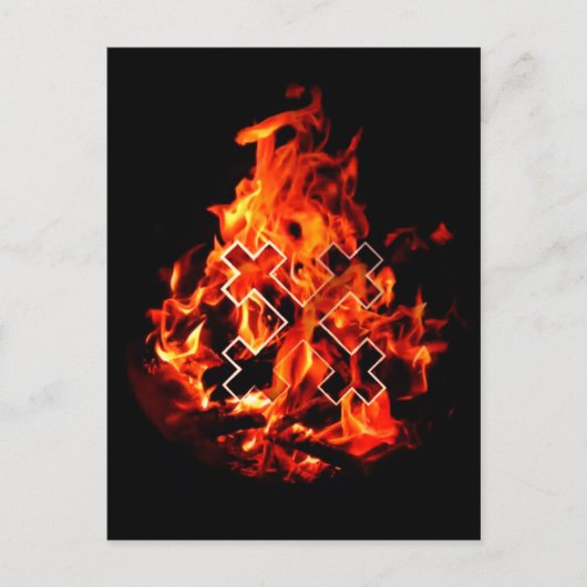 De Grote Moeder (Vuur) kruis Māra Briefkaart (Voorkant)