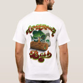 De grote mondbas en de baars passen Naam aan Vist T-shirt (Achterkant)