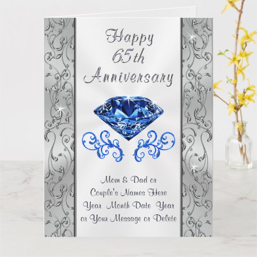 De grote Mooie 65ste Kaarten van het Jubileum van (Gele Bloem)