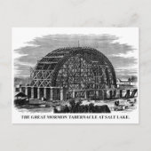 De Grote Mormon Tabernacle bij het Salt Lake Briefkaart (Voorkant)
