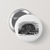 De Grote Mormon Tabernacle bij het Salt Lake Ronde Button 5,7 Cm (Voorkant /achterkant)