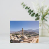 De Grote moskee en de minaret in Nizwa - Oman Briefkaart (Staand voorkant)