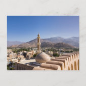 De Grote moskee en de minaret in Nizwa - Oman Briefkaart (Voorkant)