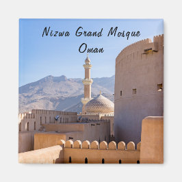 De Grote moskee en de minaret in Nizwa - Oman Magneet