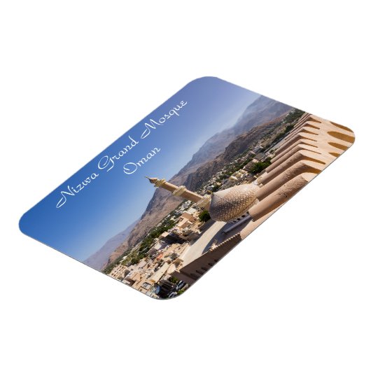 De Grote moskee en de minaret in Nizwa - Oman Magneet (Linkerzijde)