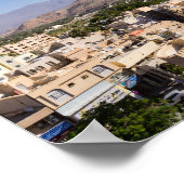 De Grote moskee en de minaret in Nizwa - Oman Poster (Hoek)