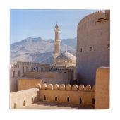 De Grote moskee en de minaret in Nizwa - Oman Tegeltje (Voorkant)