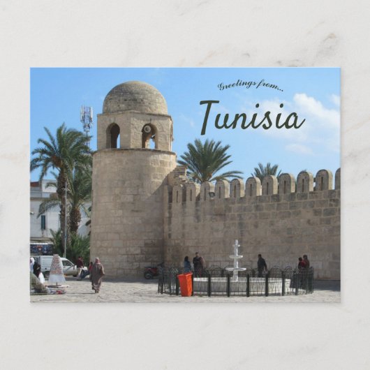 De Grote Moskee in Sousse, Tunesië Briefkaart (Voorkant)