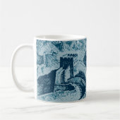De Grote Muur in Blauw Koffiemok (Links)