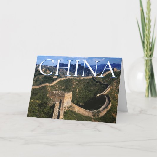 De Grote Muur | Jinshanling, China | Dank u Bedankkaart (Voorkant)