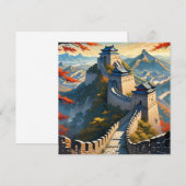 de grote muur van china Art Kaart (Voorkant / Achterkant)