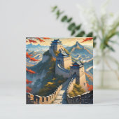 de grote muur van china Art Kaart (Staand voorkant)