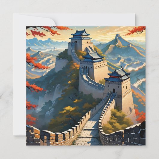 de grote muur van china Art Kaart (Voorkant)