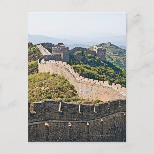 De Grote Muur van China Briefkaart (Voorkant)
