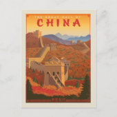 De Grote Muur van China Briefkaart (Voorkant)