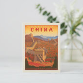 De Grote Muur van China Briefkaart (Staand voorkant)