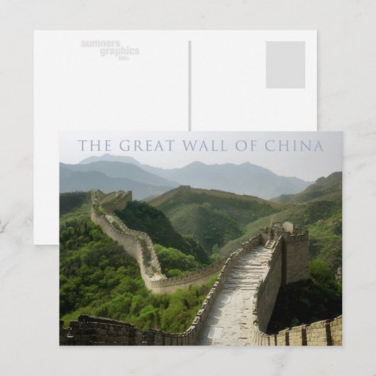 de grote muur van china briefkaart (Voorkant / Achterkant)