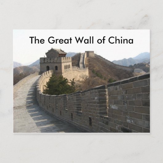 De Grote Muur van China Briefkaart (Voorkant)