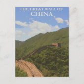 De Grote Muur van China Briefkaart (Voorkant)