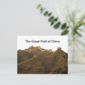 De Grote Muur van China Briefkaart (Staand voorkant)