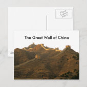 De Grote Muur van China Briefkaart (Voorkant / Achterkant)