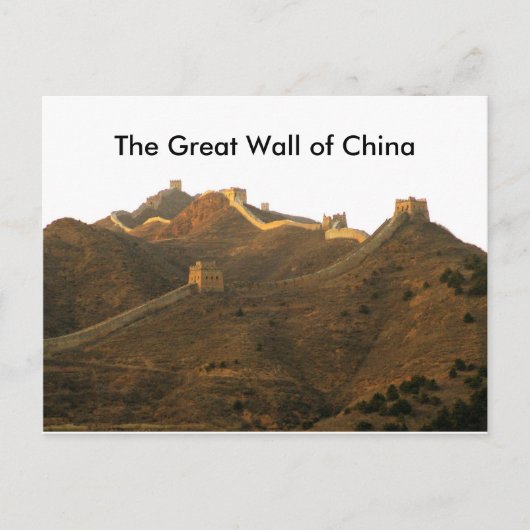 De Grote Muur van China Briefkaart (Voorkant)