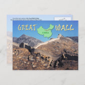 De Grote Muur van China Briefkaart (Voorkant / Achterkant)