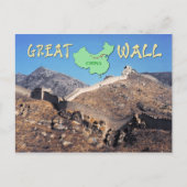 De Grote Muur van China Briefkaart (Voorkant)