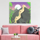 De Grote Muur van China Canvas Afdruk (Insitu (Woonkamer))