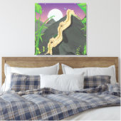 De Grote Muur van China Canvas Afdruk (Insitu (Slaapkamer))