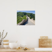 De Grote Muur van China in Beijing, China Poster (Keuken)