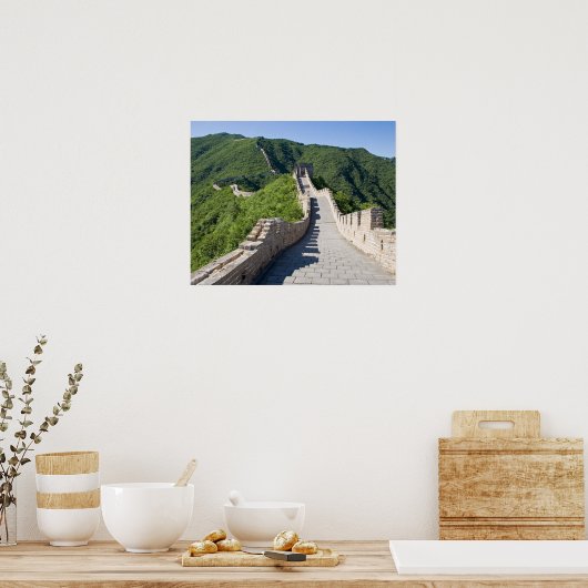 De Grote Muur van China in Beijing, China Poster (Keuken)