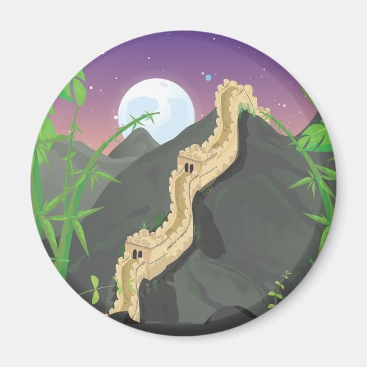 De Grote Muur van China Magneet (Voorkant)