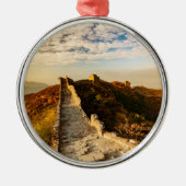 De Grote Muur van China Metalen Ornament (Voorkant)