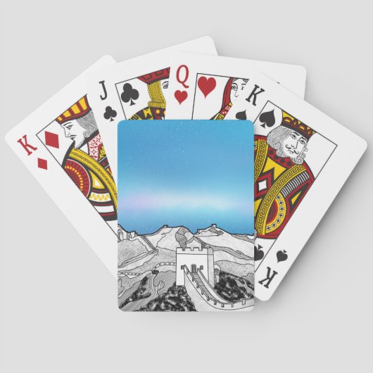 De Grote Muur van China Pokerkaarten (Achterkant)