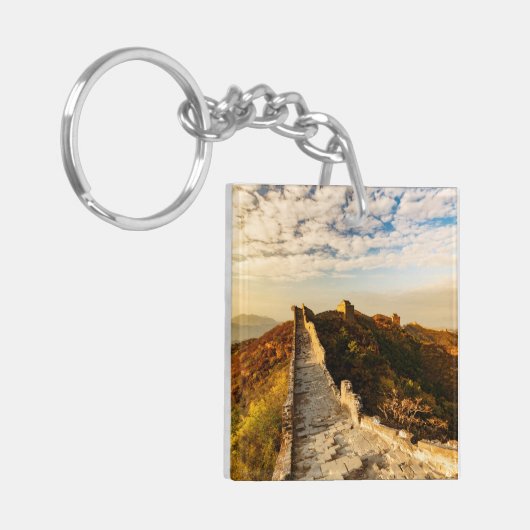 De Grote Muur van China Sleutelhanger (Voorkant Links)