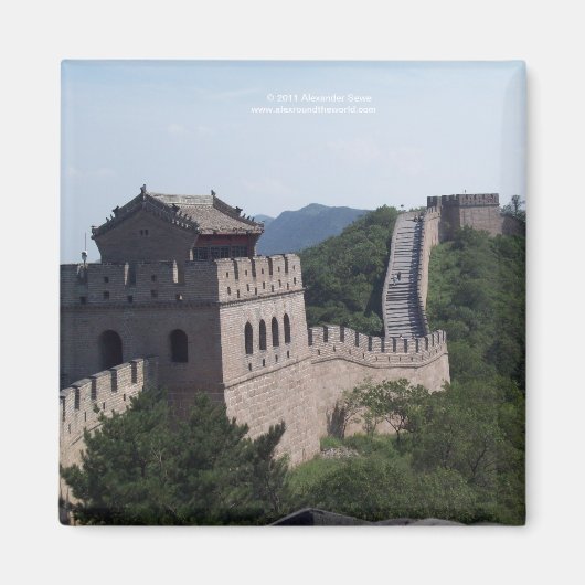 De grote muur van china souvenier magneet (Voorkant)
