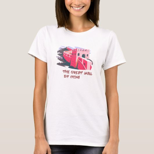 De Grote Muur van China T-shirt (Voorkant)