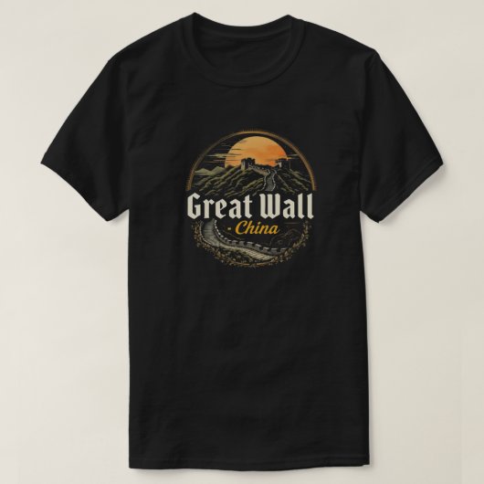 De Grote Muur van China T-shirt (Design voorkant)