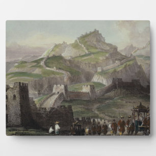 De Grote Muur van China, uit 'China in een reeks v Fotoplaat