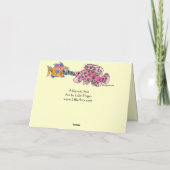 De grote Natte Vissen van de Cartoon van de Kus Feestdagen Kaart (Achterkant)