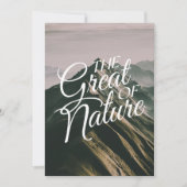 de grote natuur feestdagenkaart (Voorkant)