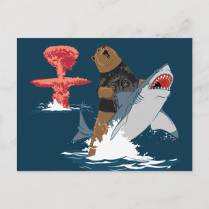 De Grote Ontsnapping - beer haaiencavalerie Briefkaart