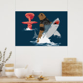 De Grote Ontsnapping - beer haaiencavalerie Poster (Keuken)