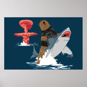 De Grote Ontsnapping - beer haaiencavalerie Poster