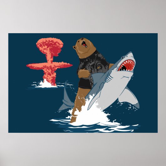 De Grote Ontsnapping - beer haaiencavalerie Poster (Voorkant)
