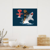 De Grote Ontsnapping - beer haaiencavalerie Poster (Keuken)