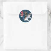 De Grote Ontsnapping - beer haaiencavalerie Ronde Sticker (Tas)