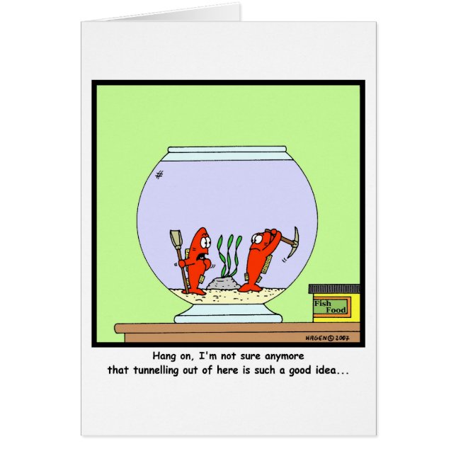 De grote ontsnapping: Goldfish cartoon (Voorkant)